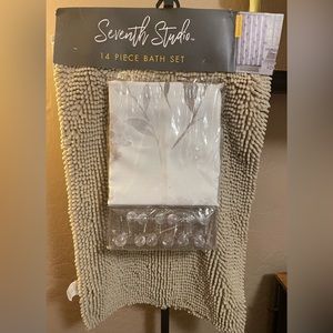 NWT - Classy Seventh Studio 14 Piece Bath Set - Cream